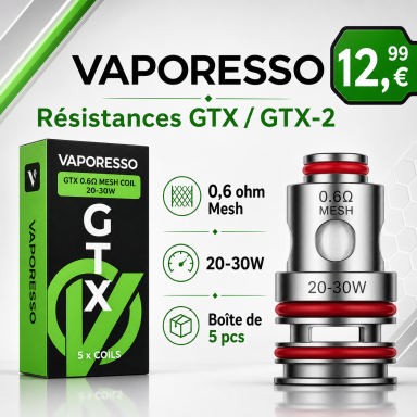GTX 0. 6ohm Vaporesso GTX 0. 6ohm Vaporesso